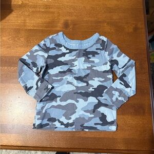 Joe Fresh Blue Camo Long Sleeve Tee
